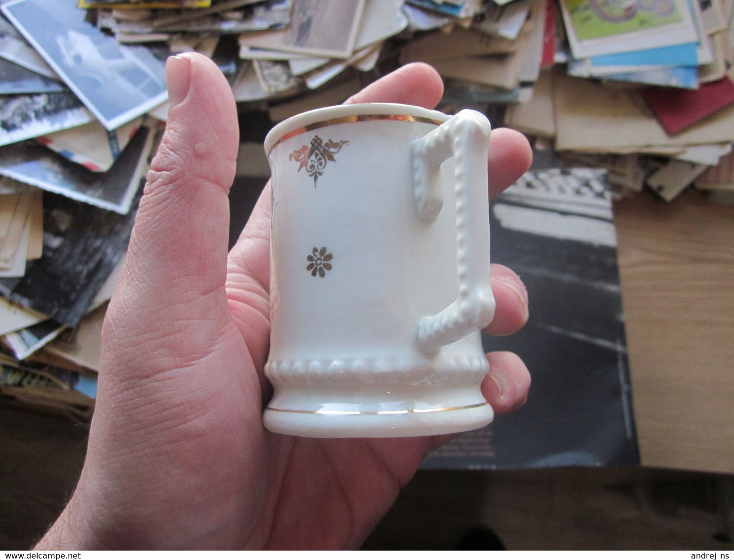 Gruss Vom Calvarienberg In Hernals An Old Porcelain Cup - Other & Unclassified