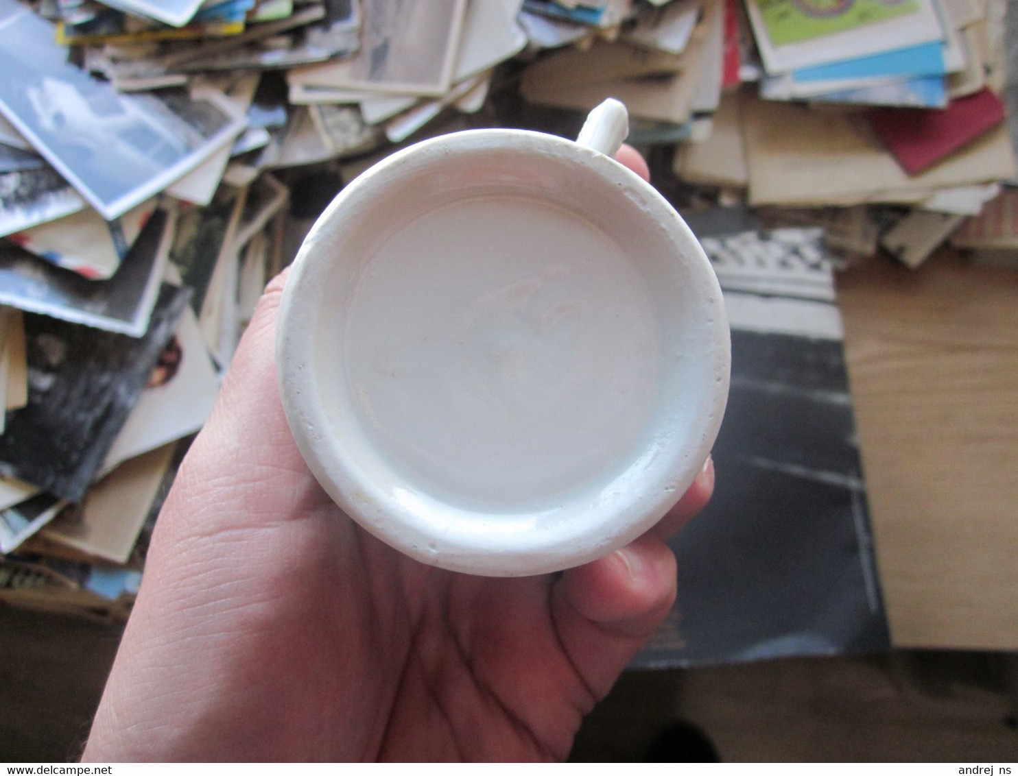 Gruss Vom Calvarienberg In Hernals An Old Porcelain Cup - Andere & Zonder Classificatie