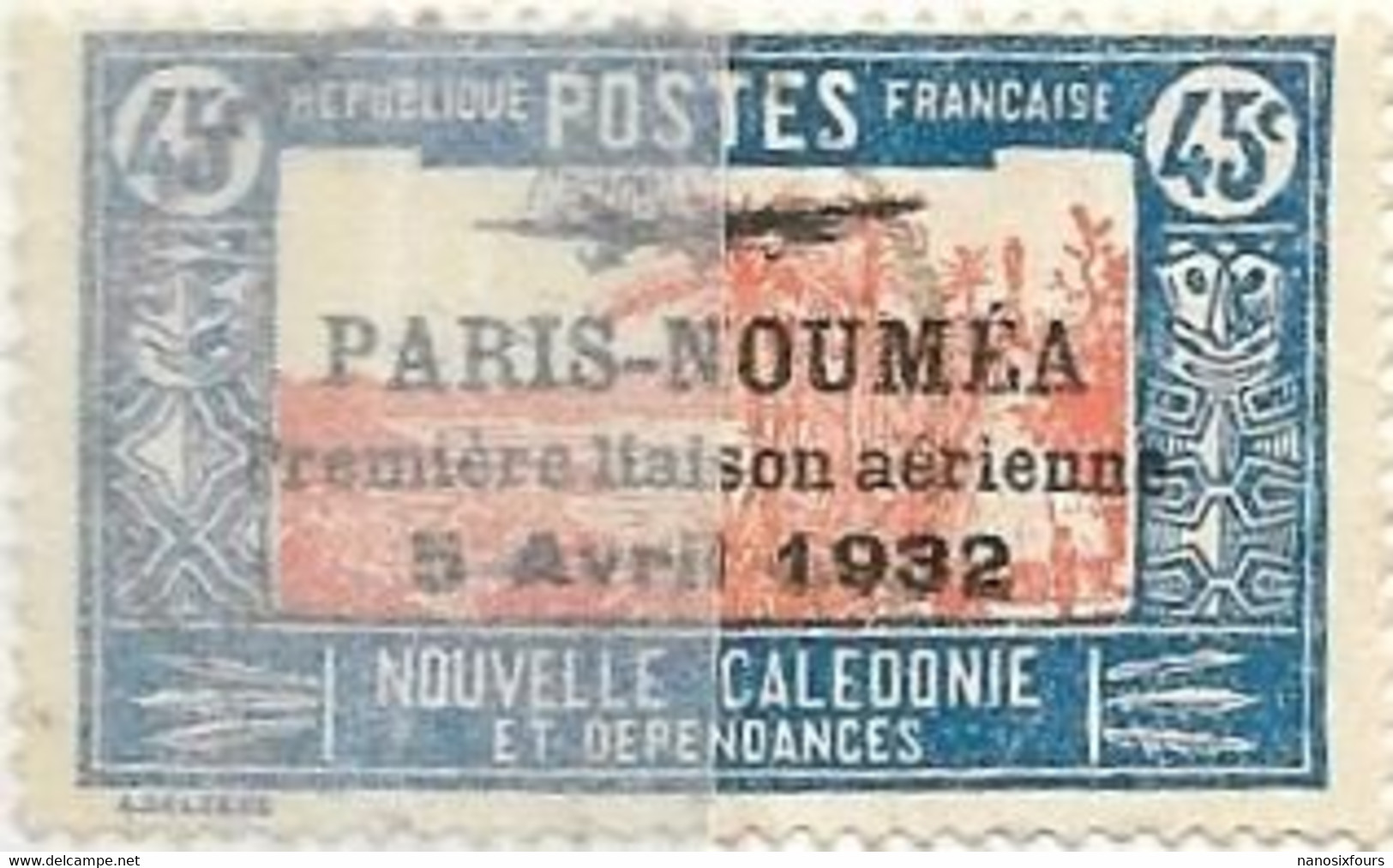 TIMBRES  NOUVELLE CALEDONIE POSTE AERIENNE AN 1933 TIMBRE N 14/22/23/26  OBLITERES ET NEUF AVEC CHARNIERE - Gebruikt