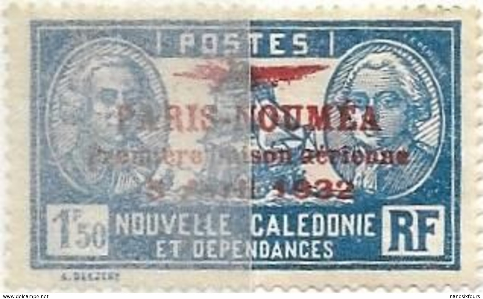 TIMBRES  NOUVELLE CALEDONIE POSTE AERIENNE AN 1933 TIMBRE N 14/22/23/26  OBLITERES ET NEUF AVEC CHARNIERE - Gebraucht