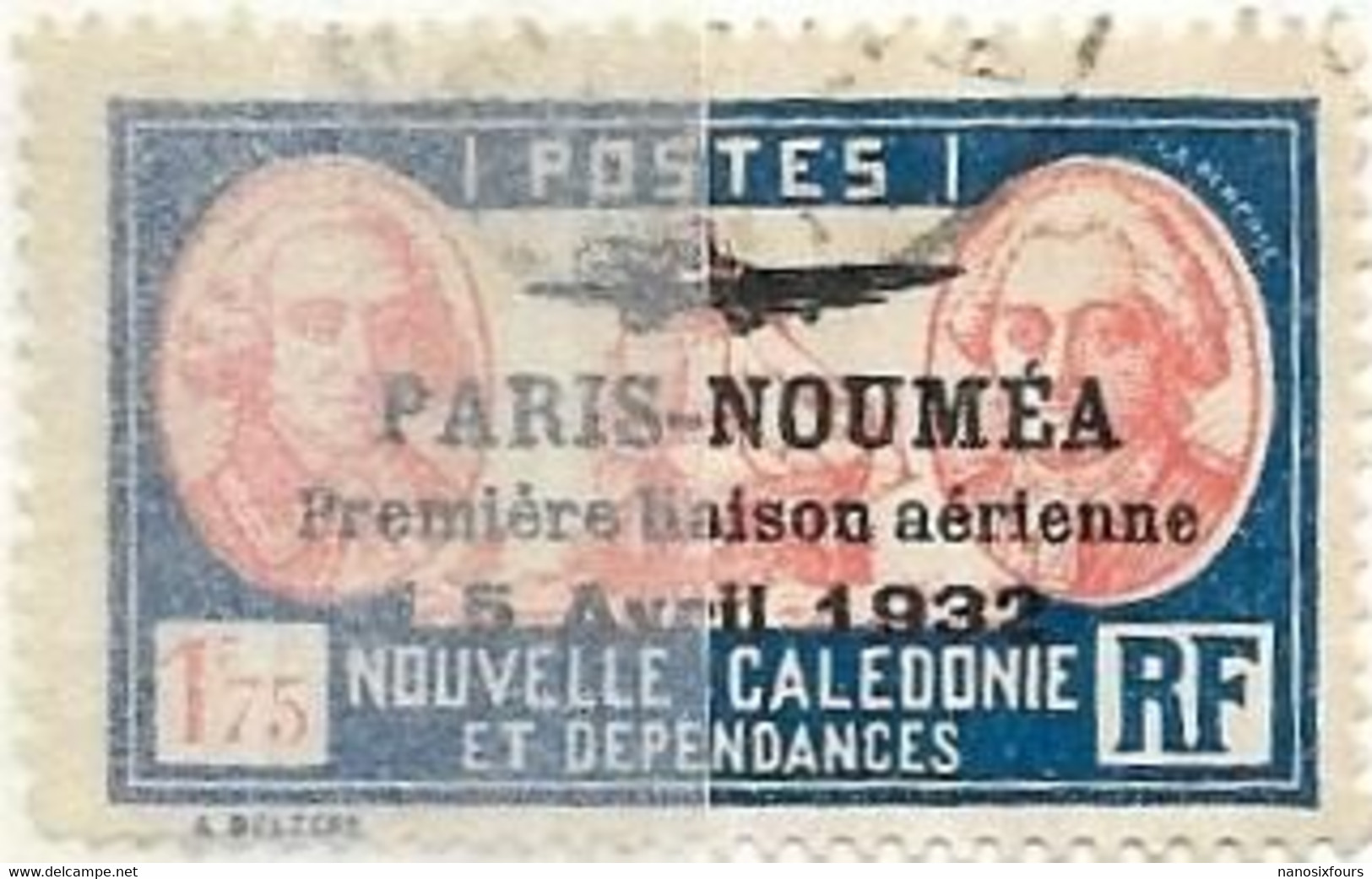 TIMBRES  NOUVELLE CALEDONIE POSTE AERIENNE AN 1933 TIMBRE N 14/22/23/26  OBLITERES ET NEUF AVEC CHARNIERE - Gebraucht