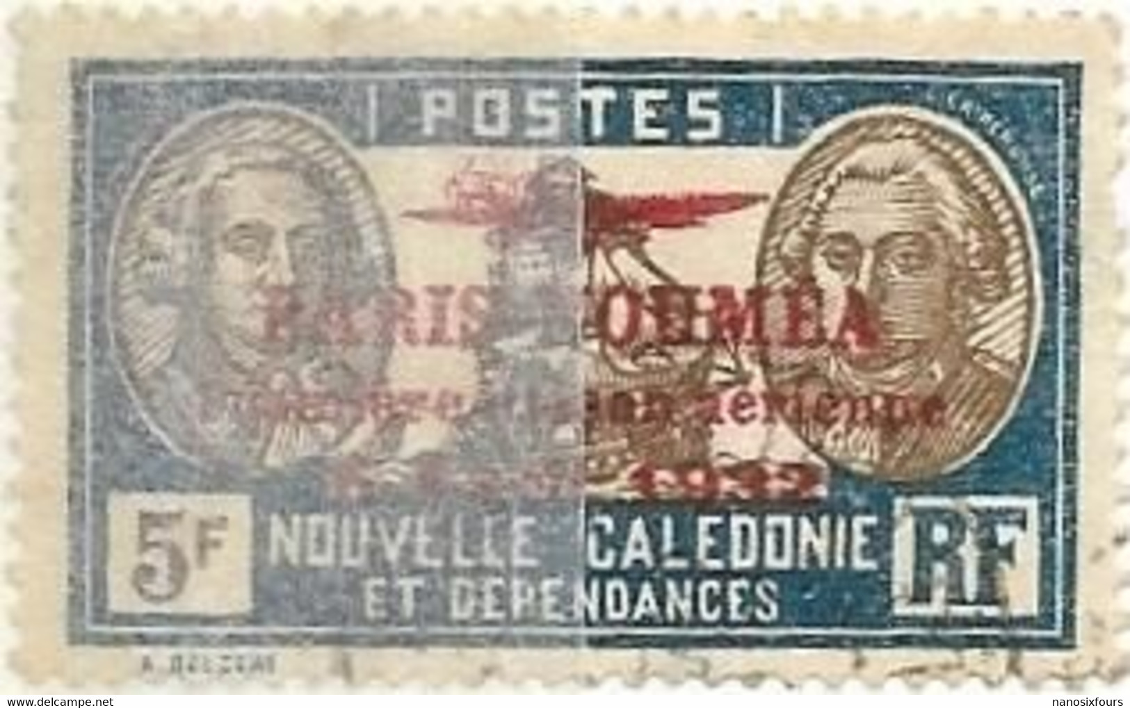 TIMBRES  NOUVELLE CALEDONIE POSTE AERIENNE AN 1933 TIMBRE N 14/22/23/26  OBLITERES ET NEUF AVEC CHARNIERE - Gebruikt