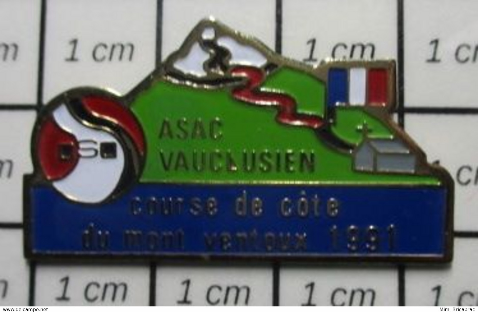 512G1 Pin's Pins / Beau Et Rare / SPORTS / AUTOMOBILE RALLYE ASAC VAUCLUSIEN MONT VENTOUX 1991 COURSE DE COTES - Automobile - F1