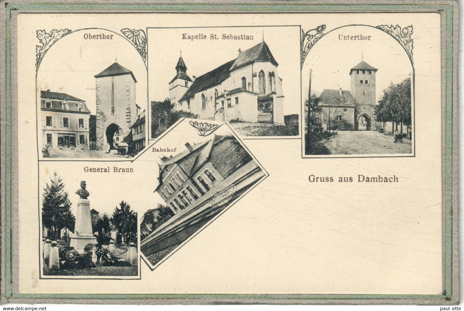 CPA - (67) DAMBACH-la-VILLE - Carte GRUSS Multivues De 1900 - Dambach-la-ville