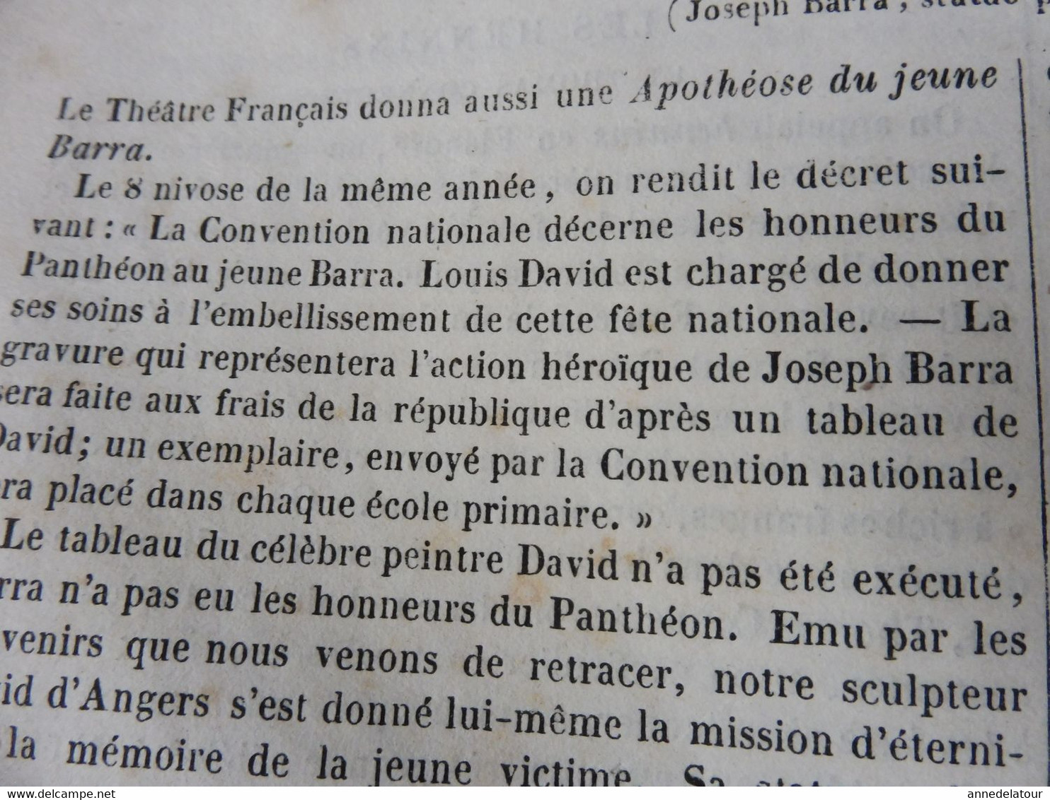 1839 Le coucou; Joseph Barra; Ecole chrétienne à Calcutta; Nérigean et sa crois ou colonne ;Espagne au 18e siècle  ; etc