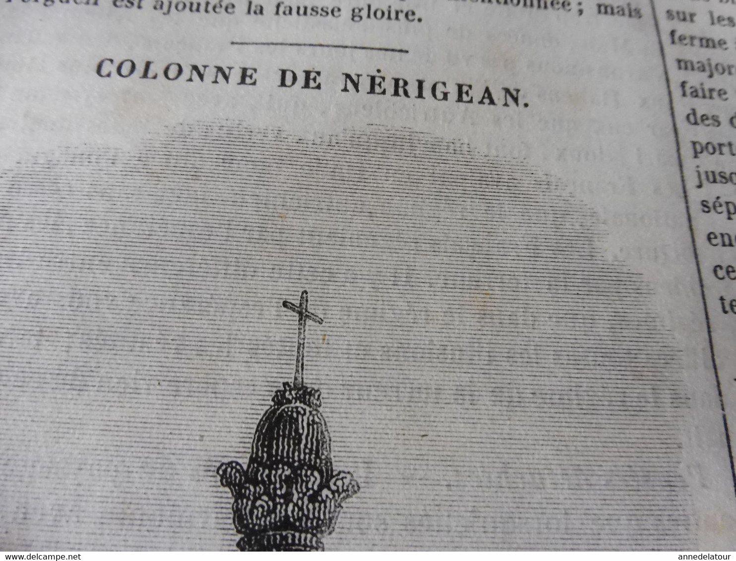 1839 Le coucou; Joseph Barra; Ecole chrétienne à Calcutta; Nérigean et sa crois ou colonne ;Espagne au 18e siècle  ; etc