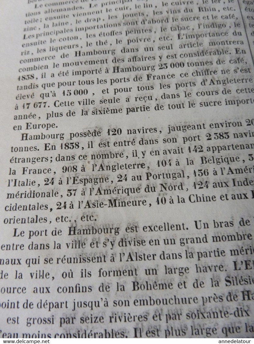 1839 Hambourg ; Portrait De John Locke Et Sa Maison Natale à Wringthon; Traditions Carlovingiennes ; Les Larmes; Etc - 1800 - 1849