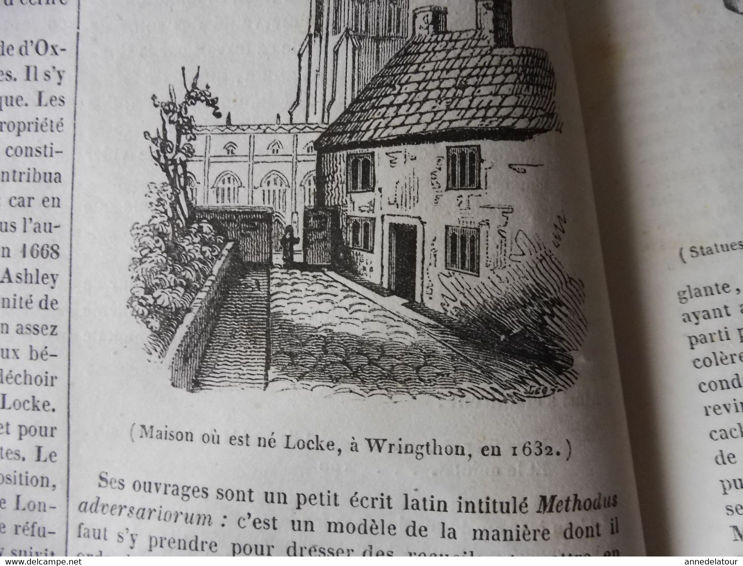 1839 Hambourg ; Portrait de John Locke et sa maison natale à Wringthon; Traditions carlovingiennes ; Les larmes; etc