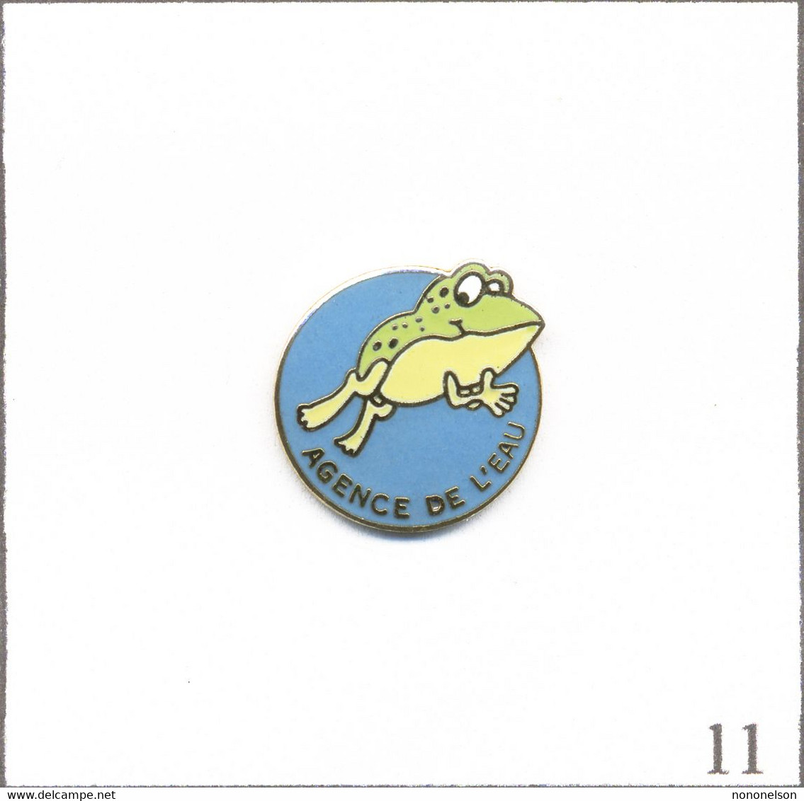 Pin's Animal - Agence De L’Eau - La Grenouille. Non Estampillé. EGF. T890-11 - Animaux