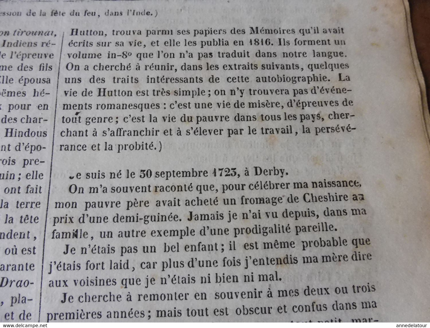 1839 Fête Du Feu En Inde; Eternuement = Esprit ?; Architecture (Abbaye à Caen,Eglise à Bayeux; St-Germain Des Prés; Etc - 1800 - 1849