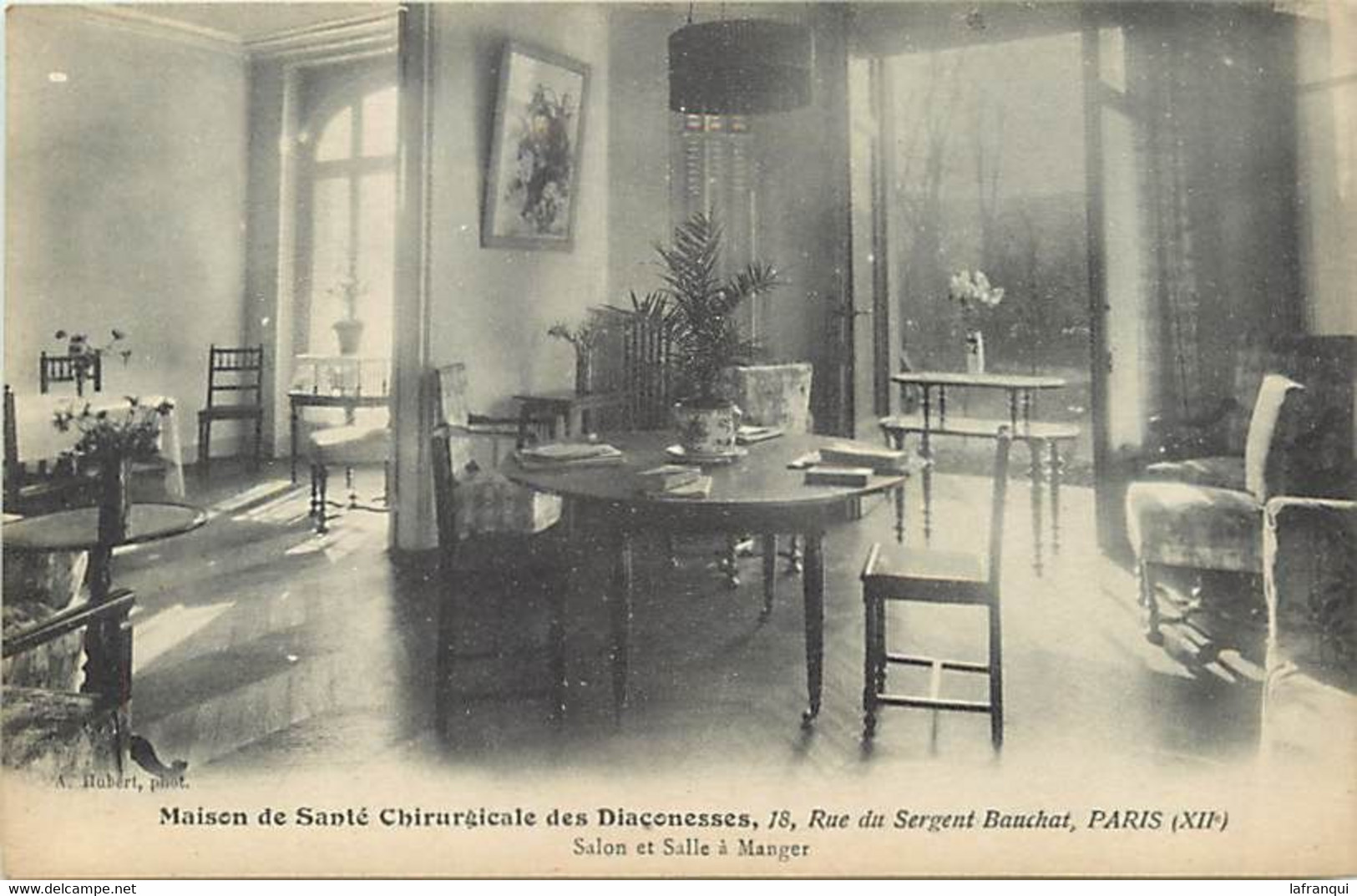 Themes Div-ref MM681-maison De Santé Chirurgicale Des Diaconesses -rue Sergent Bauchat Paris 12eme -salon-salle A Mang - - Santé