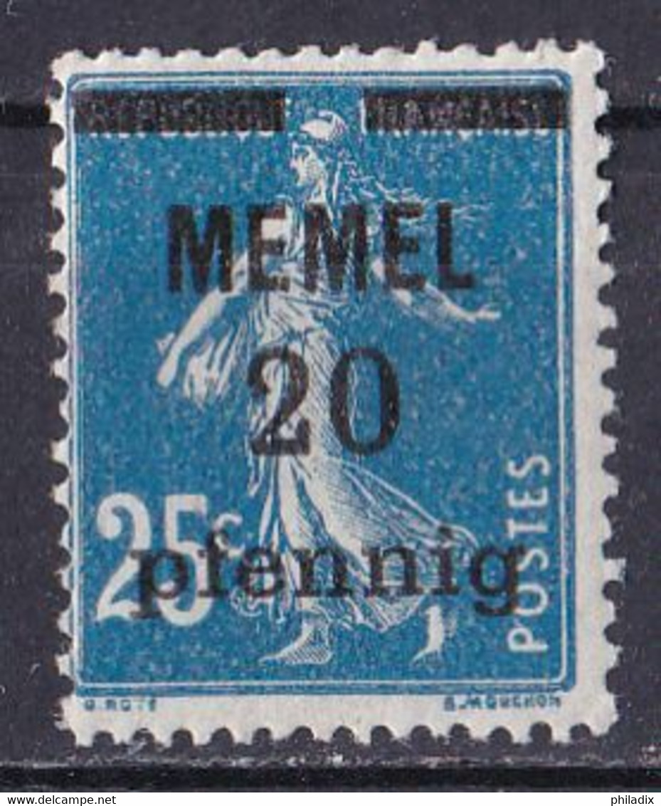 # (20) Memel 1920 */MH (Falzrest) (A2-28) - Usati