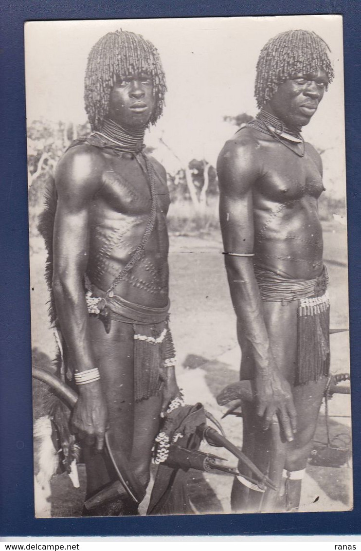 CPA Tatouage Scarification Carte Photo Non Circulé Afrique Noire - Zonder Classificatie