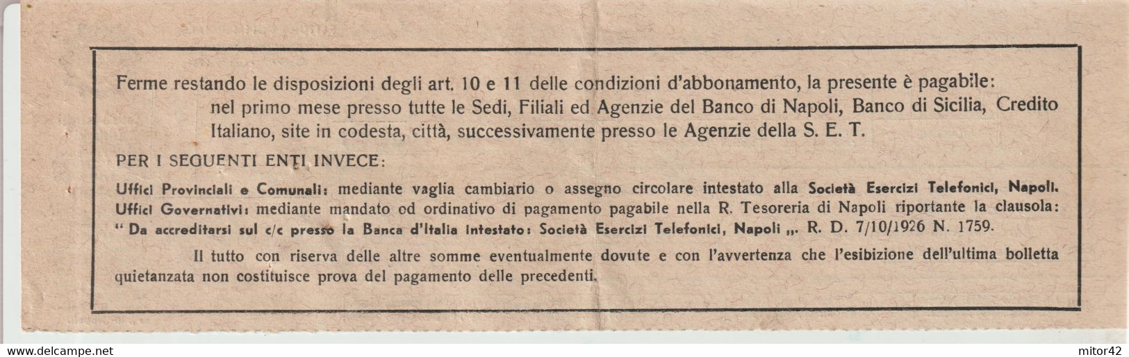 182-AMGOT-Occupazione Alleata Sicilia-25c.su Fattura Commerciale Della S.E.T. - Anglo-Amerik. Bez.: Sicilë