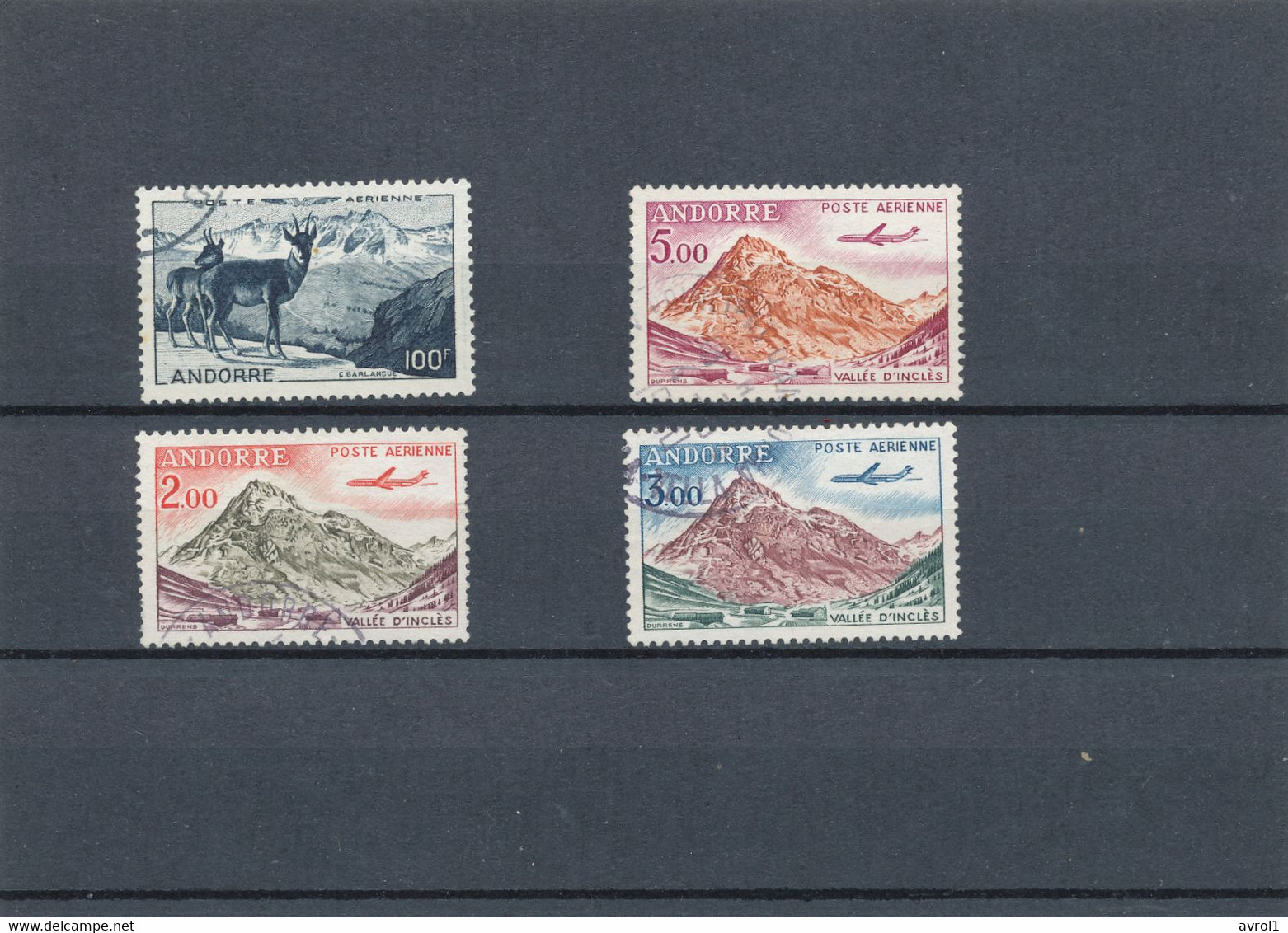 1 LOT   1/5/6/7    OBLITERES  COTE 78 - Airmail