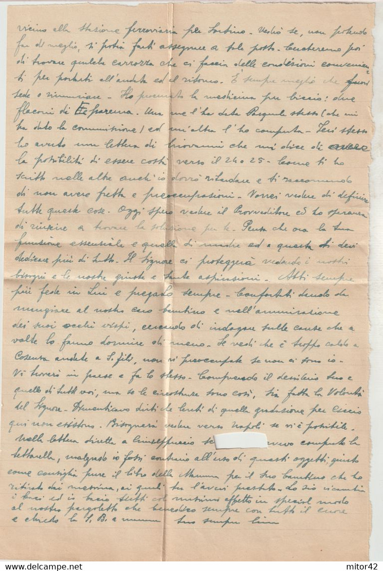 183-AMGOT-Occupazione Alleata Sicilia-Pluriaffrancatura: 15c.(x8)+25c.+50c.da Siracusa X Cosenza Con Lettera Censurata - Anglo-american Occ.: Sicily