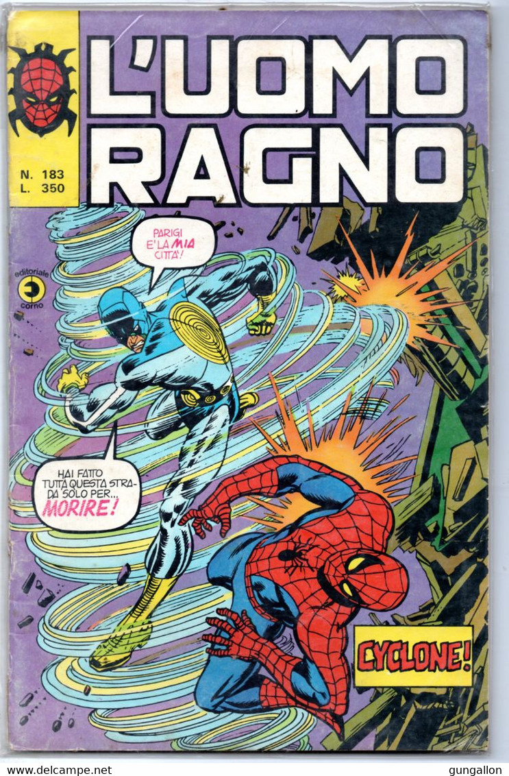 Uomo Ragno (Corno 1977)  N. 183 - Spider-Man