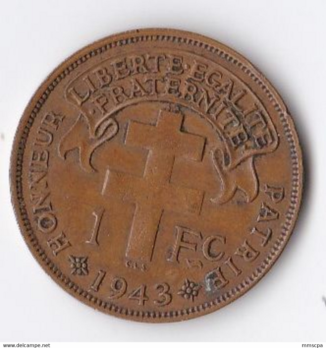 Madagascar  1FC 1943 - Madagaskar