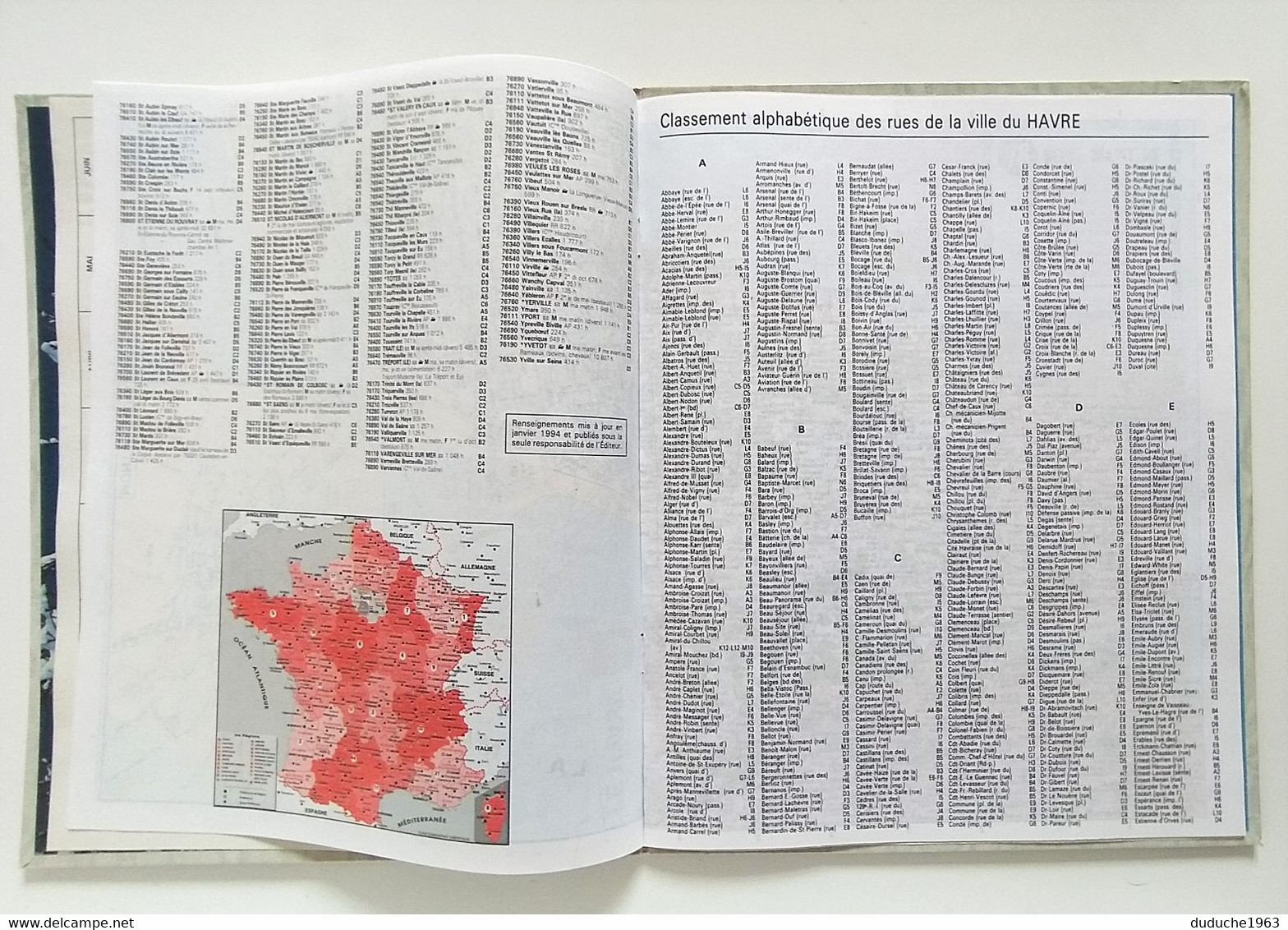 Calendrier La Poste - Almanach PTT 1995 - Seine Maritime