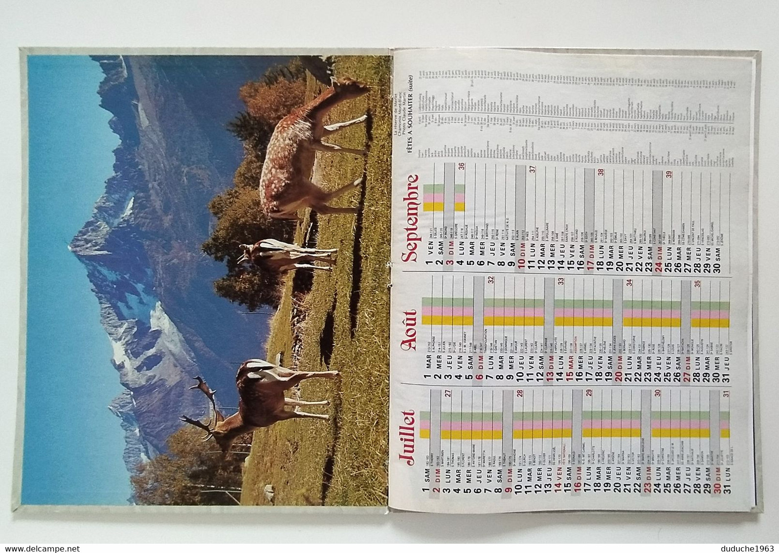 Calendrier La Poste - Almanach PTT 1995 - Seine Maritime