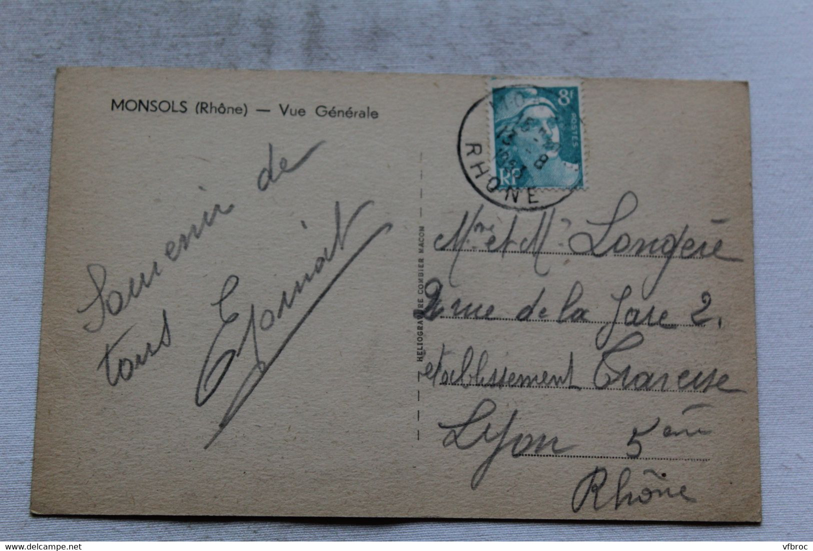 Monsols, Vue Générale, Rhône 69 - Autres & Non Classés