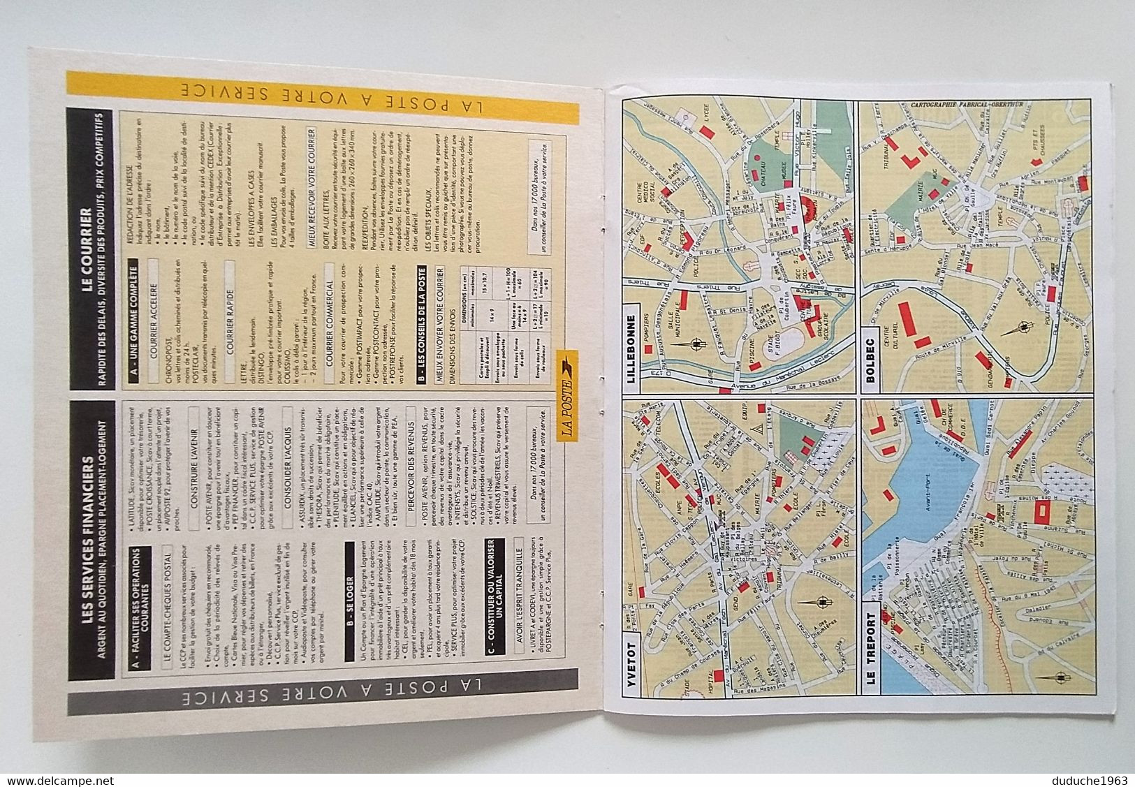 Calendrier La Poste - Almanach PTT 1995 - Seine Maritime - Grand Format : 1991-00