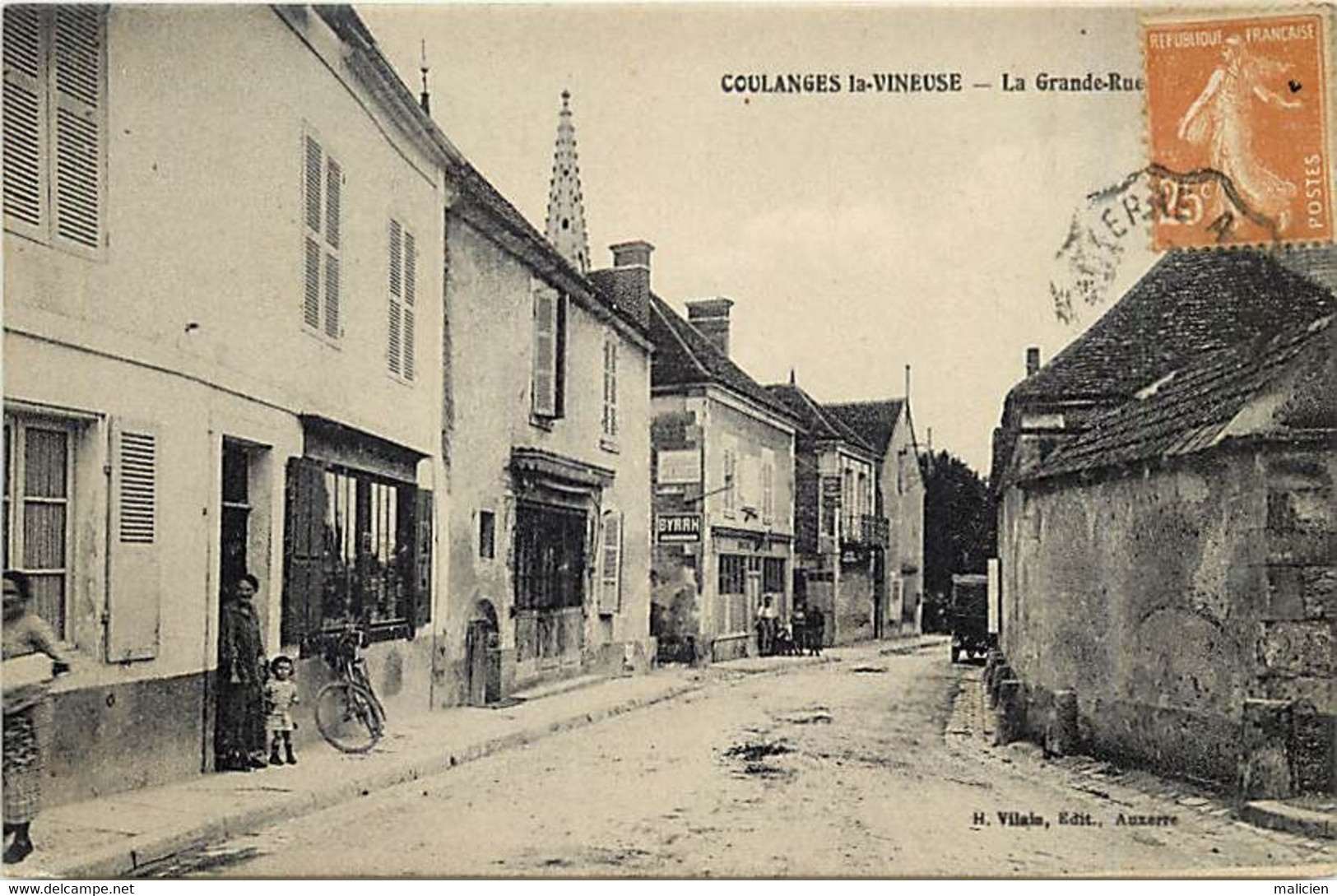 - Yonne -ref-A647- Coulanges La Vineuse - Grande Rue - - Coulanges La Vineuse