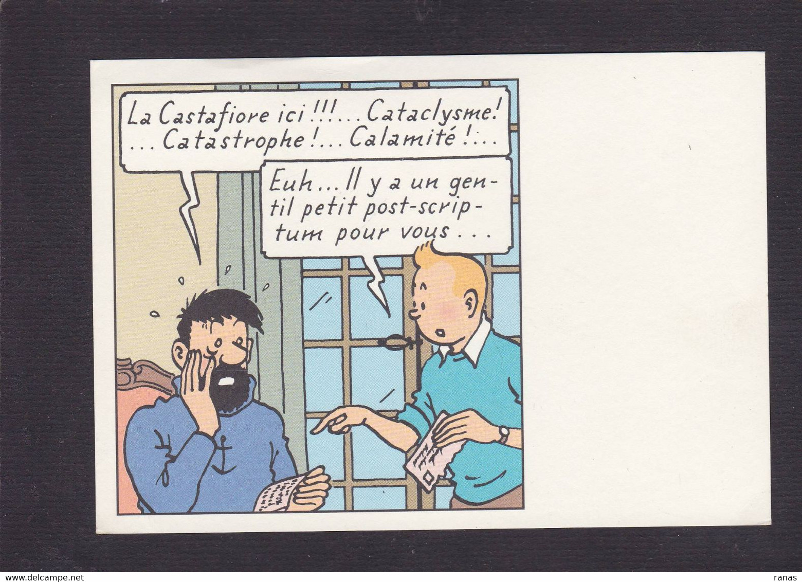 CPSM Hergé Tintin Non Circulée Voir Dos - Cómics