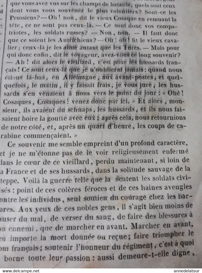 1839 Kara Hissar (Château Noir De L'Opium); Souvenir D'un Cosaque; Marie De France Poète (Le Coq Et Le Renard, Etc ; Etc - 1800 - 1849