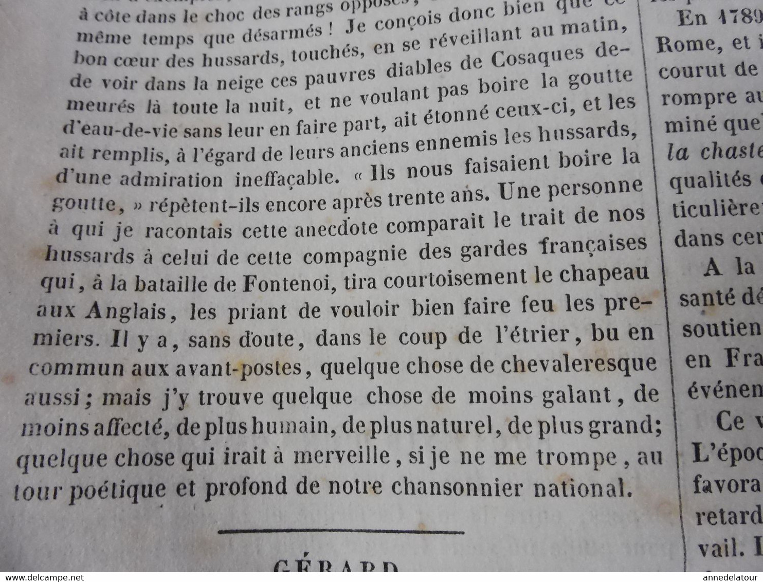 1839 Kara Hissar (Château noir de l'Opium); Souvenir d'un cosaque; Marie de France poète (Le coq et le renard, etc ; Etc