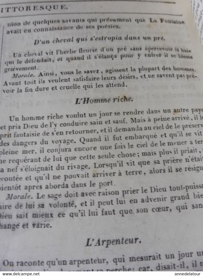 1839 Kara Hissar (Château noir de l'Opium); Souvenir d'un cosaque; Marie de France poète (Le coq et le renard, etc ; Etc