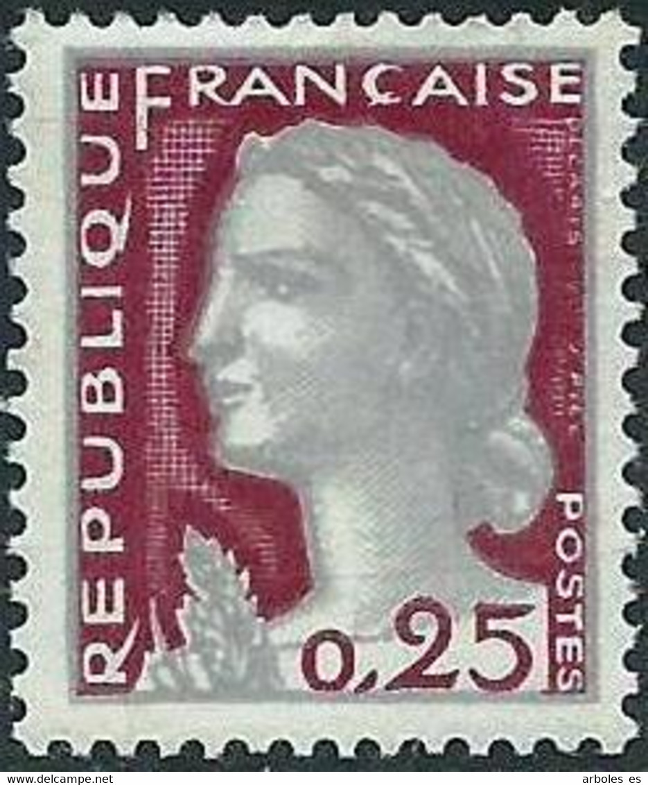 FRANCIA - MARIANNE - AÑO 1960 - Nº CATALOGO YVERT 1263 - NUEVOS - 1960 Marianne De Decaris