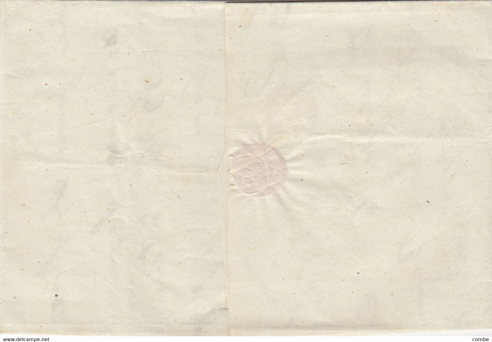 OLD LETTER EGYPT. 1846. CAIRO TO ALLESSANDRIA - Prephilately