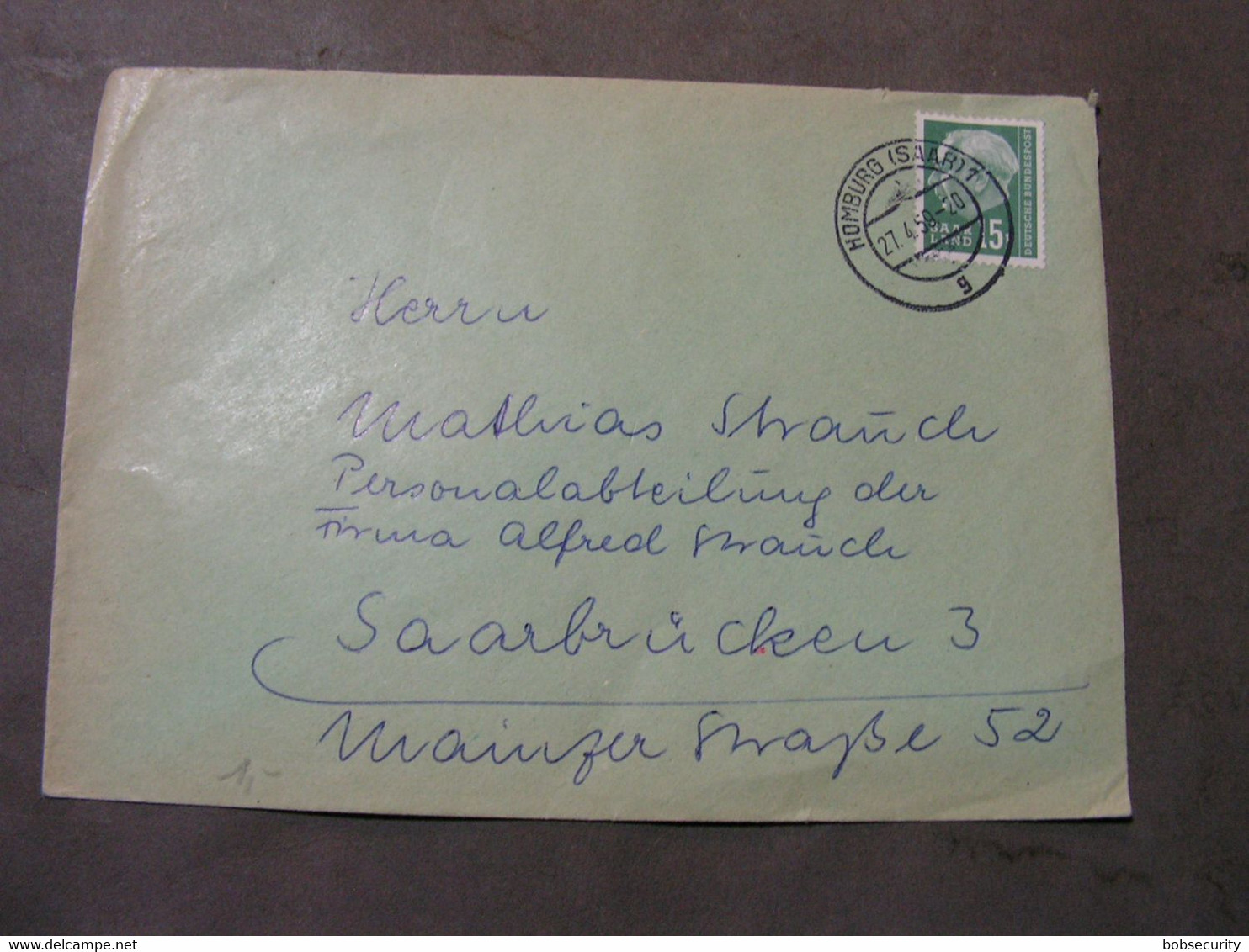 Saar Brief 1959 - Cartas & Documentos