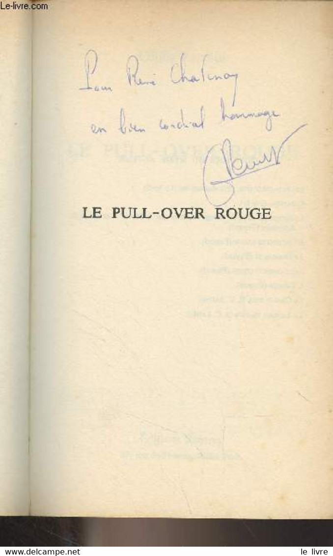 Le Pull-over Rouge - Perrault Gilles - 1978 - Livres Dédicacés