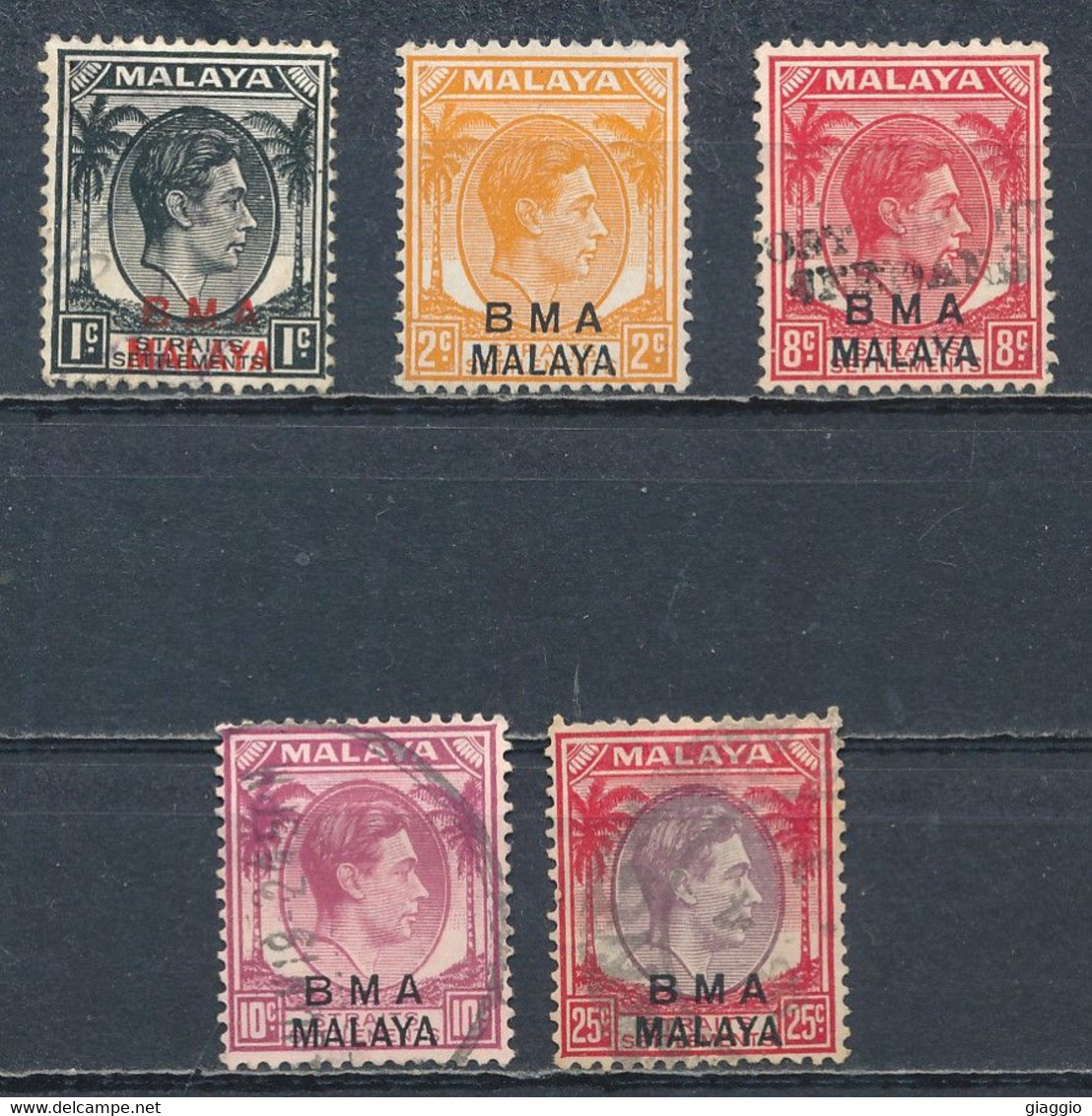 °°° MALAYSIA BMA  - 1945 °°° - Malaya (British Military Administration)