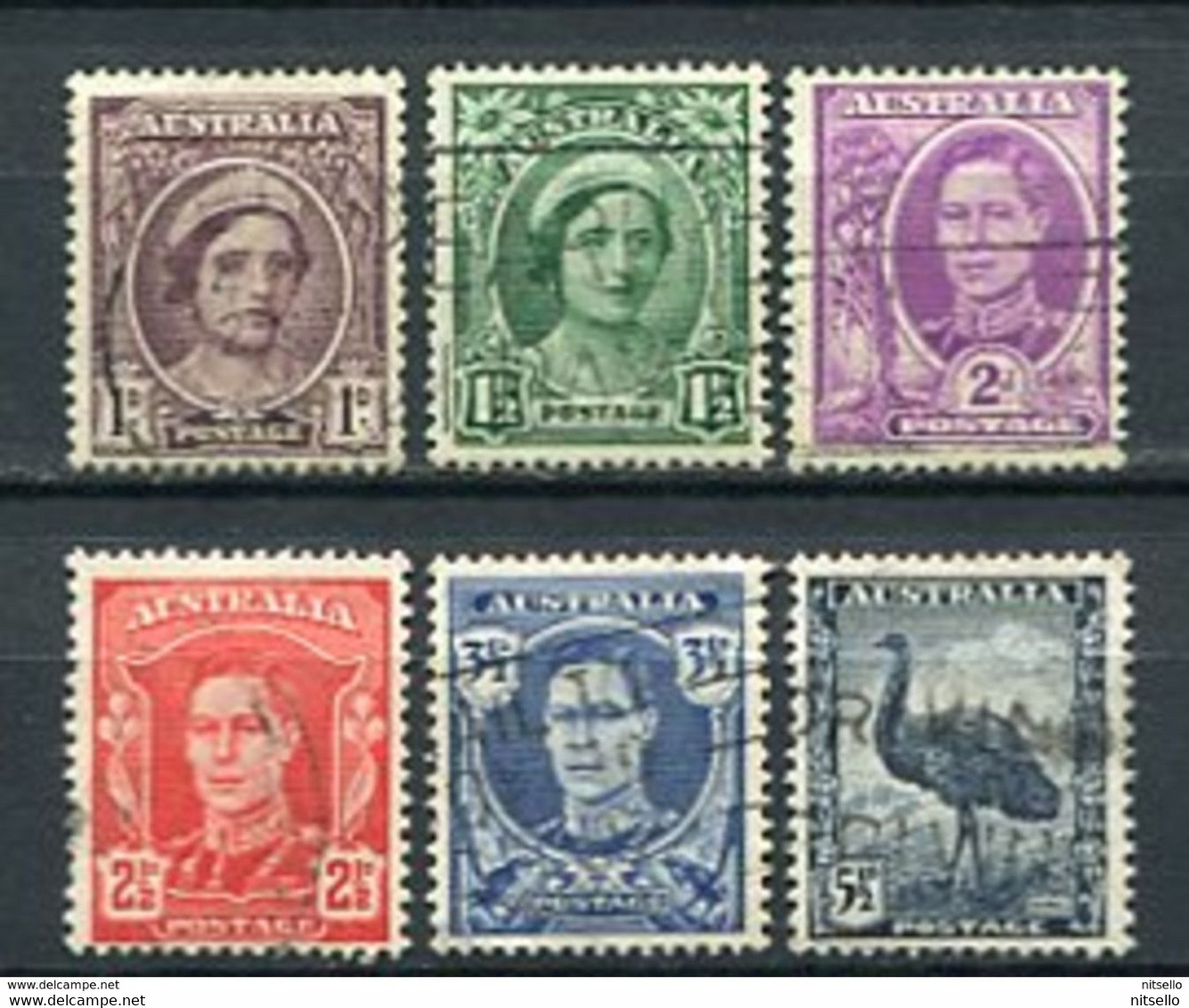 LOTE 1526  ///  (C038) AUSTRALIA    YVERT Nº: 163/8 - Used Stamps