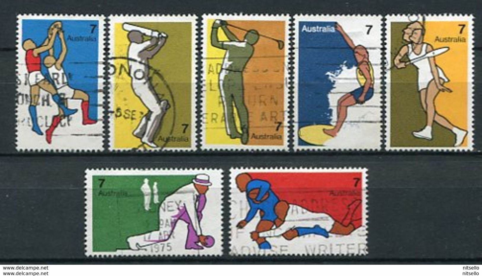 LOTE 1526  ///  (C060) AUSTRALIA   550/6 - Used Stamps