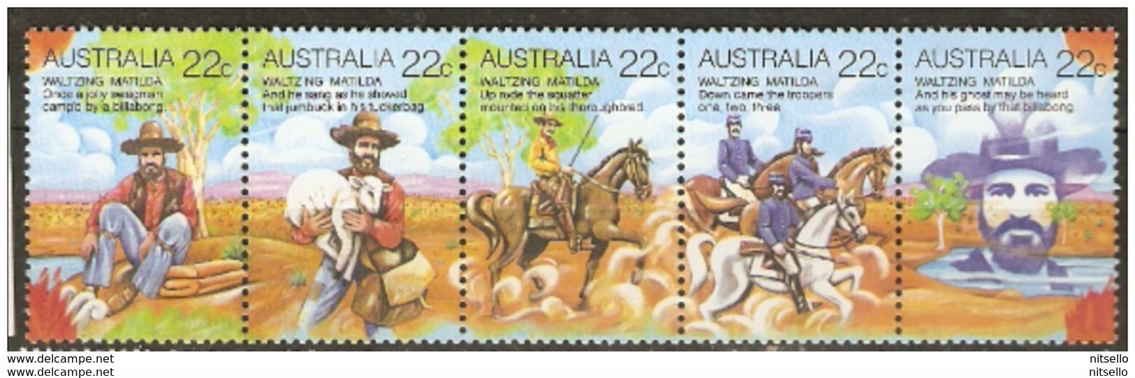 LOTE 1527   //   (C053) AUSTRALIA 1980  SG 742/746 **MNH - Ungebraucht