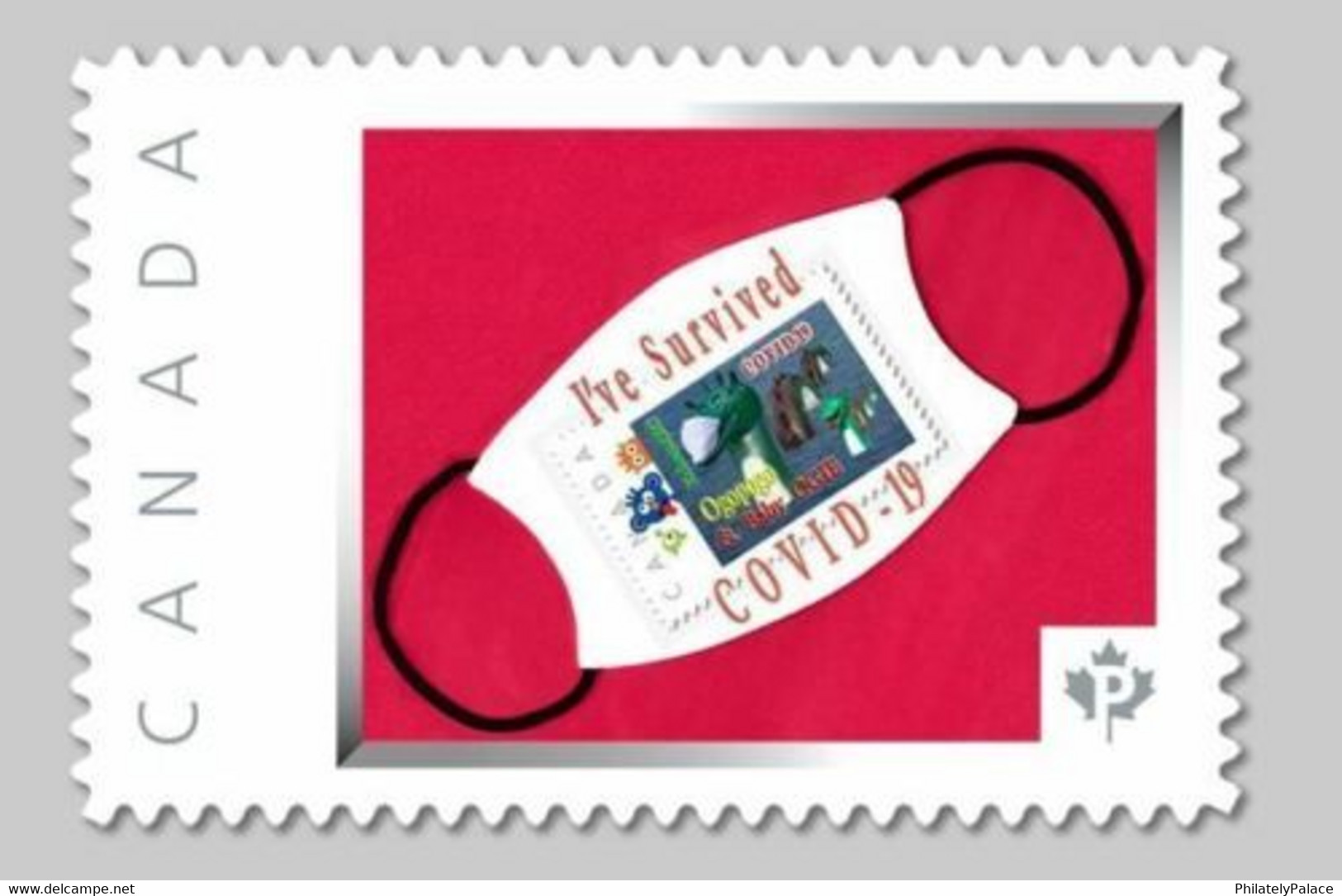 CANADA 2021 I've Survived -19 - Pandemic Issue CDN Picture Postage  "P": Value Stamp MNH (**) - Covers & Documents