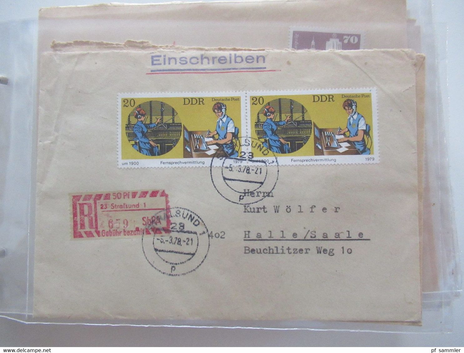 DDR Belegeposten ab 1958 - 80er Jahre NUR Einschreiben / Wertbriefe und bessere Verwendungen! Stöberposten / 90 Belege