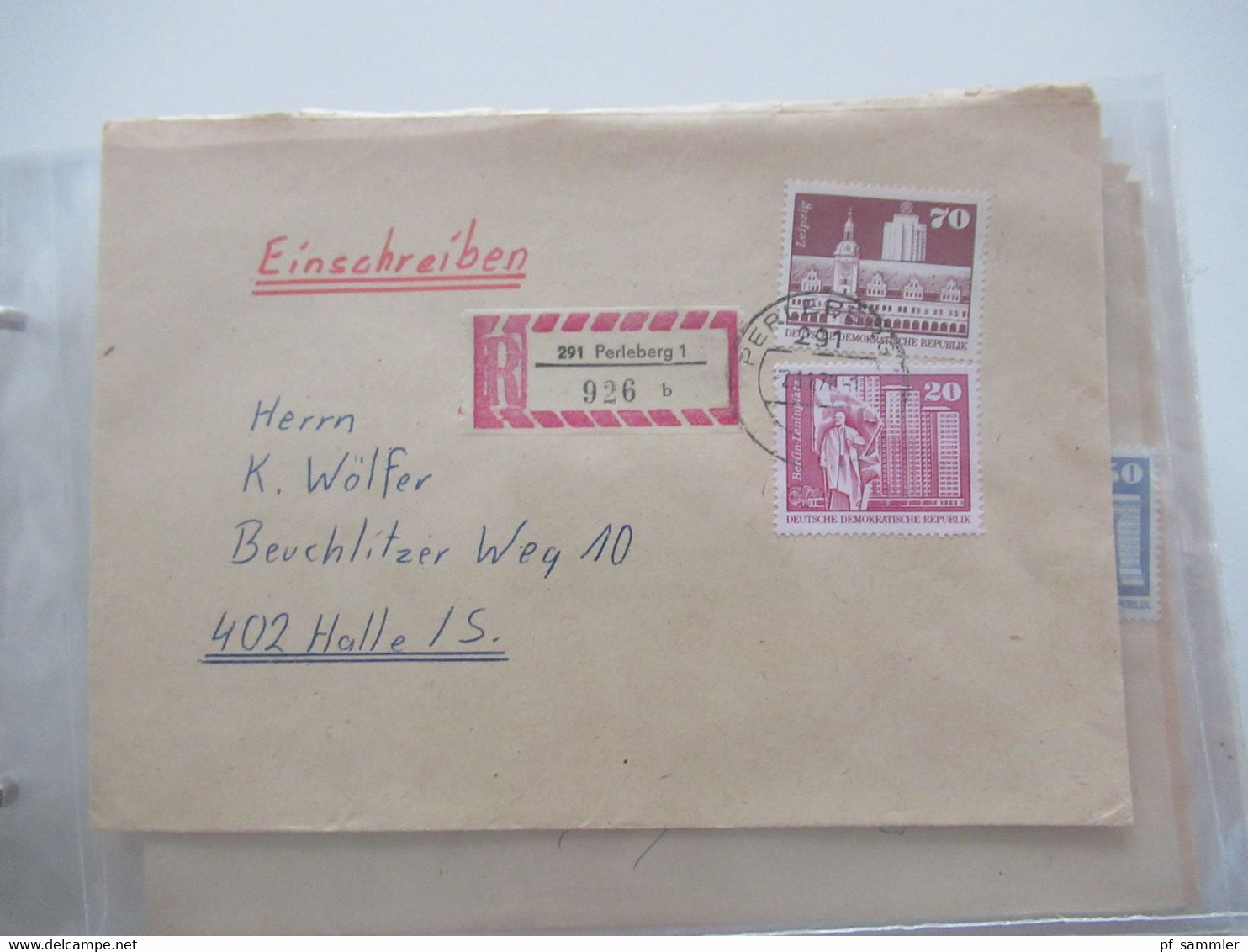 DDR Belegeposten ab 1958 - 80er Jahre NUR Einschreiben / Wertbriefe und bessere Verwendungen! Stöberposten / 90 Belege