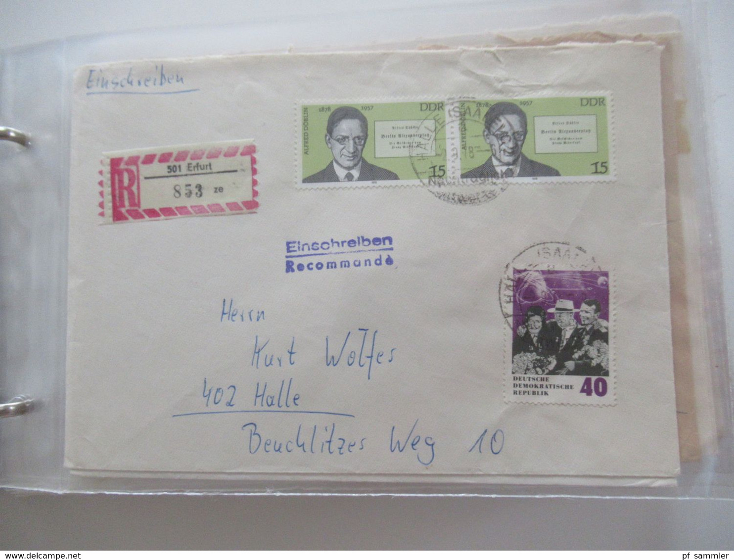 DDR Belegeposten ab 1958 - 80er Jahre NUR Einschreiben / Wertbriefe und bessere Verwendungen! Stöberposten / 90 Belege