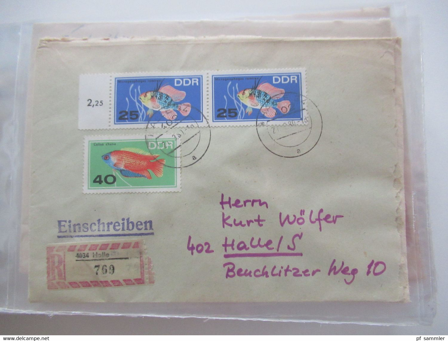 DDR Belegeposten ab 1958 - 80er Jahre NUR Einschreiben / Wertbriefe und bessere Verwendungen! Stöberposten / 90 Belege