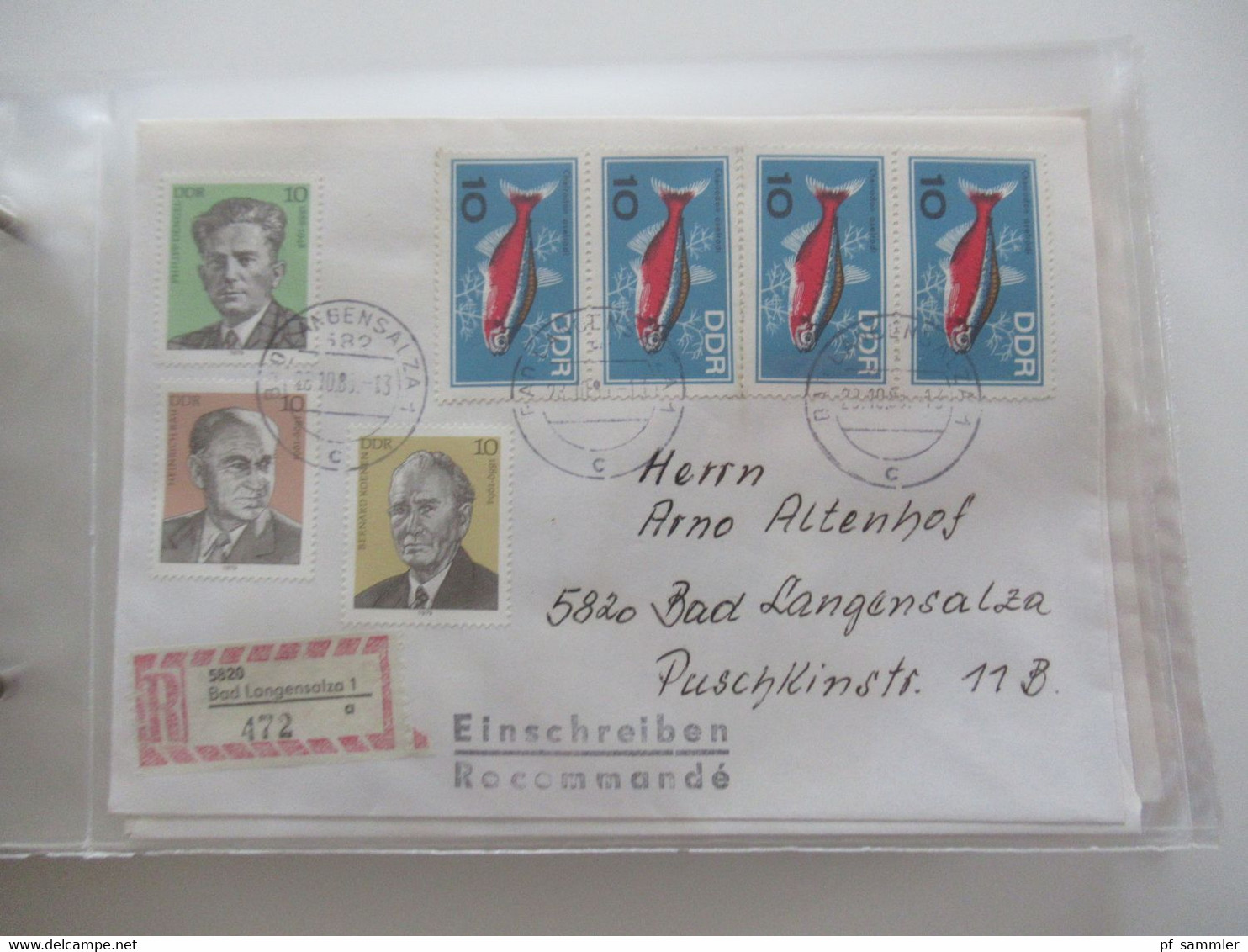 DDR Belegeposten ab 1958 - 80er Jahre NUR Einschreiben / Wertbriefe und bessere Verwendungen! Stöberposten / 90 Belege