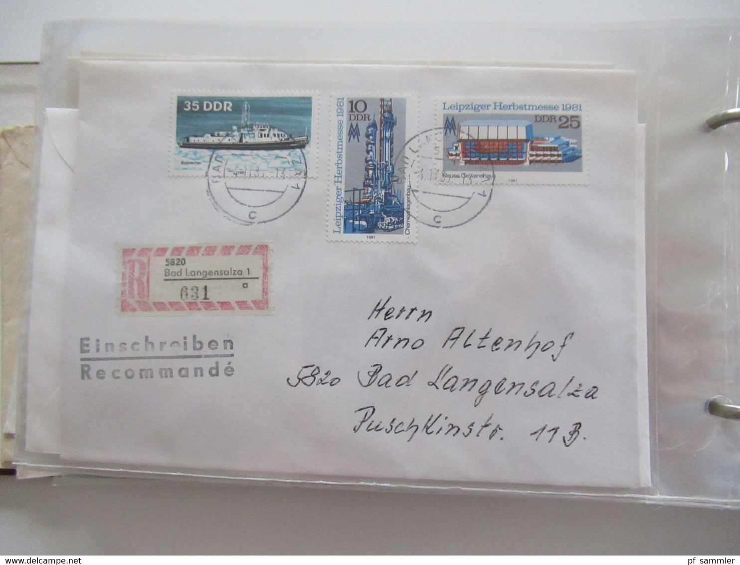 DDR Belegeposten ab 1958 - 80er Jahre NUR Einschreiben / Wertbriefe und bessere Verwendungen! Stöberposten / 90 Belege