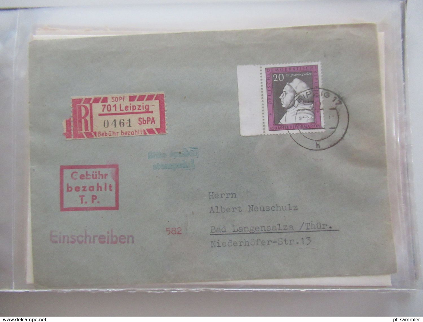DDR Belegeposten ab 1958 - 80er Jahre NUR Einschreiben / Wertbriefe und bessere Verwendungen! Stöberposten / 90 Belege