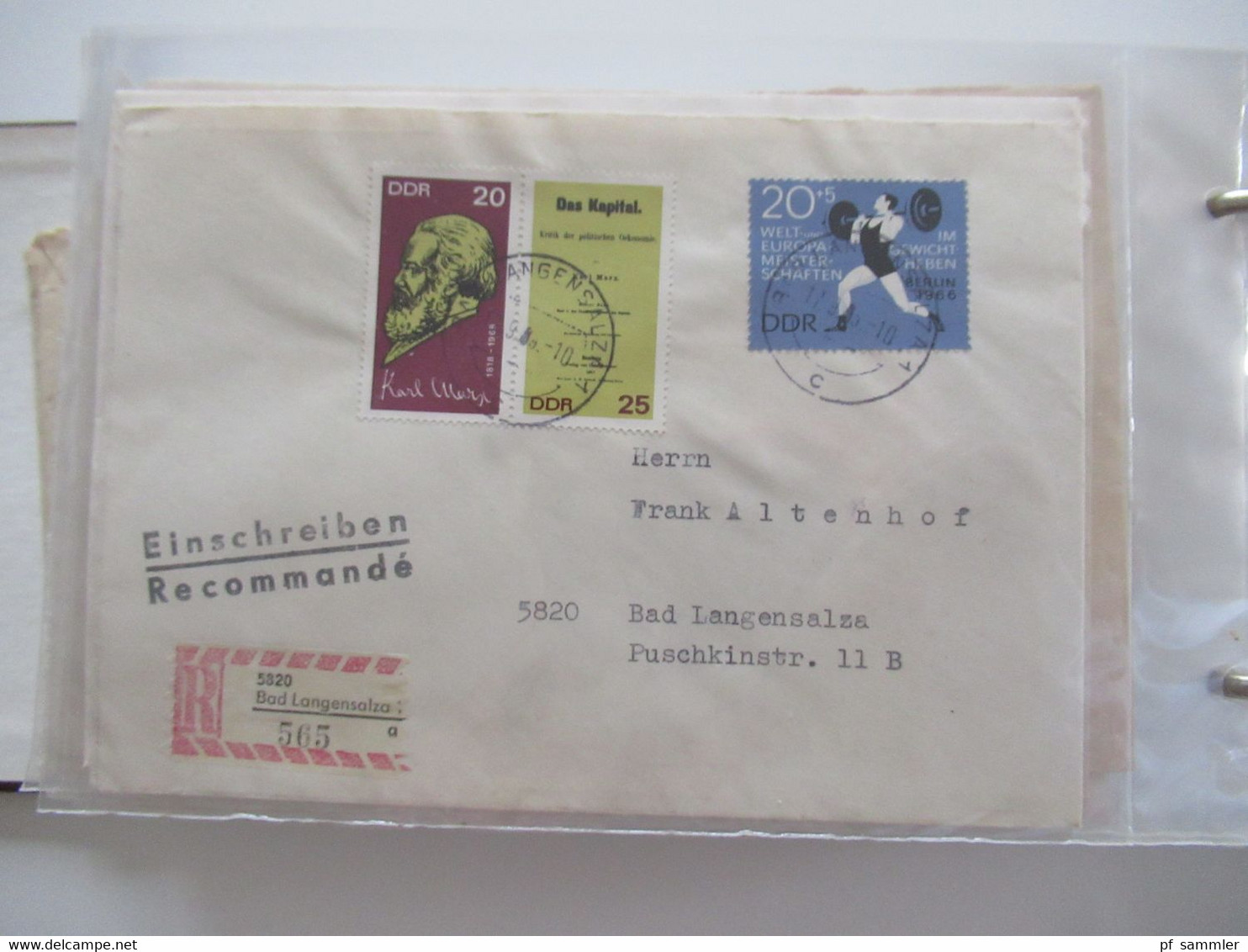 DDR Belegeposten ab 1958 - 80er Jahre NUR Einschreiben / Wertbriefe und bessere Verwendungen! Stöberposten / 90 Belege