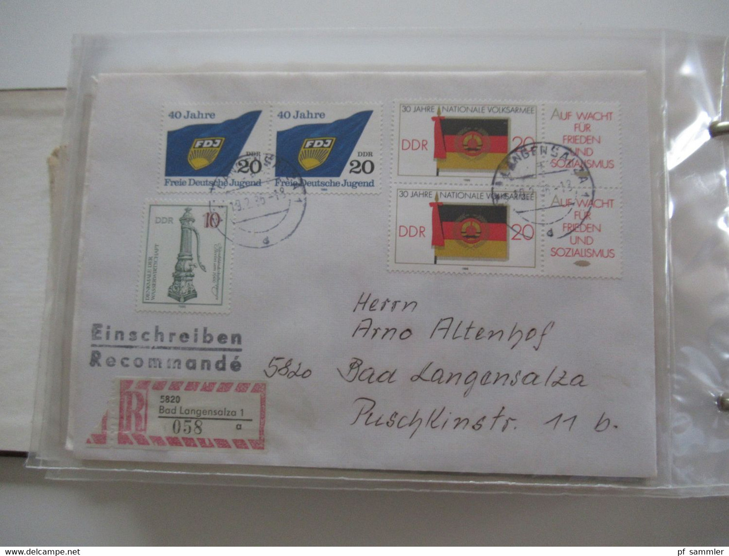 DDR Belegeposten ab 1958 - 80er Jahre NUR Einschreiben / Wertbriefe und bessere Verwendungen! Stöberposten / 90 Belege