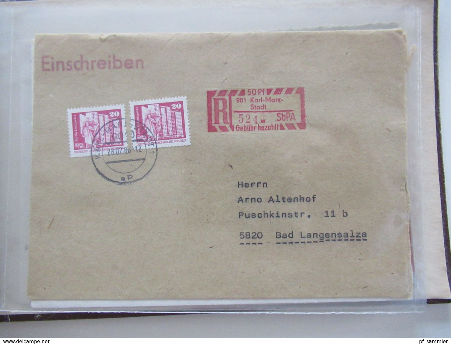 DDR Belegeposten ab 1958 - 80er Jahre NUR Einschreiben / Wertbriefe und bessere Verwendungen! Stöberposten / 90 Belege